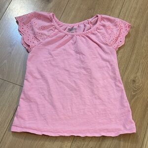 💙 OshKosh B'gosh Pink Eyelet Sleeve Tee 💙